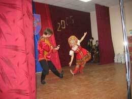 Русский танец в исполнении воспитанников корпуса